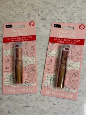 b pure Rose Oil Lip Balm: pH Adapting Lip Balm, Set of 2